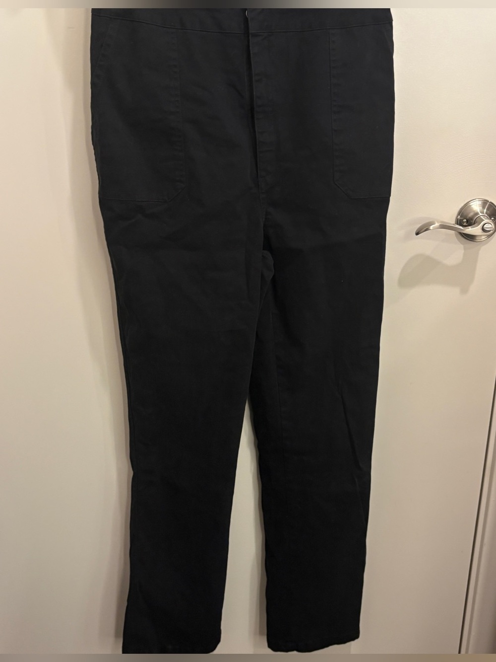 ATWYLD Pit Crew Jumpsuit Black Utility Coveralls Short Sleeve Women’s L USA Chic - Picture 12 of 15